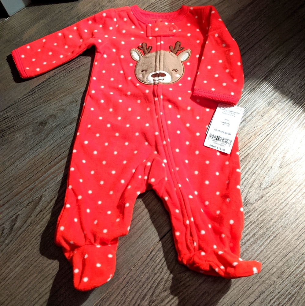 Carter's reindeer sleeper Size newborn
